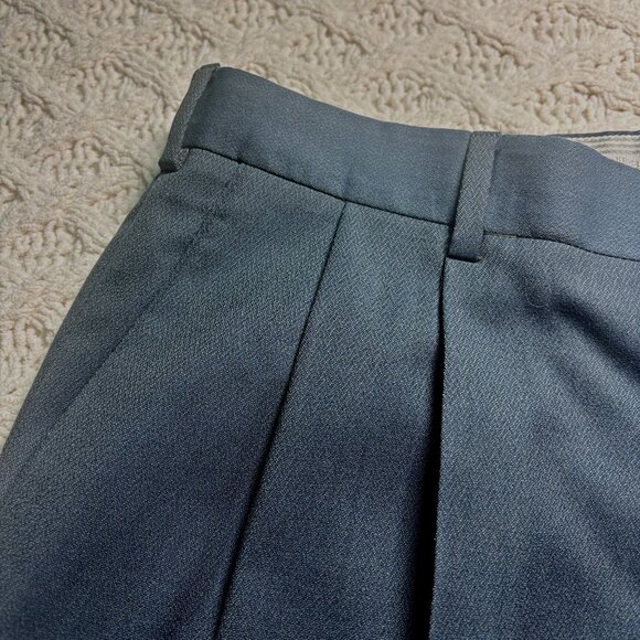 Zanella Neiman Marcus Gray-Blue Wool Dress Pants Slacks 38x30 Trousers Italy - Picture 5 of 7